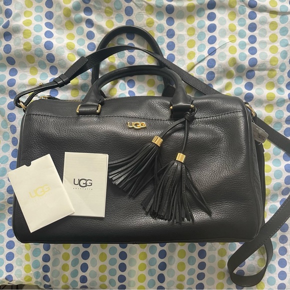Handbags - UGG Australia BLACK LEATHER medium speedy cross body bag 

UGG